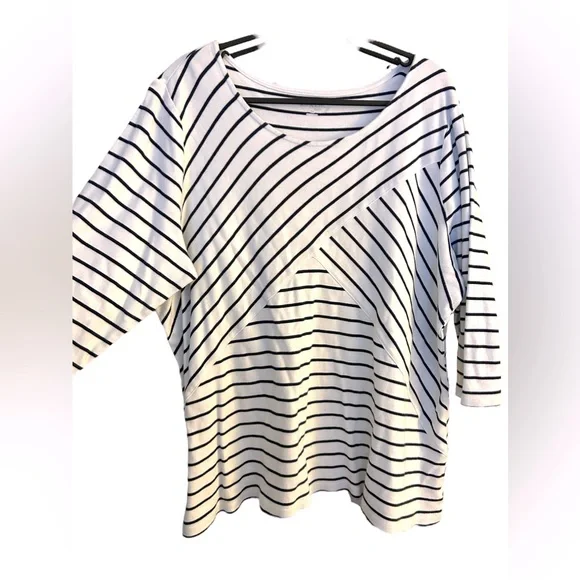 Kim Rogers Striped Top - Picture 1 of 3